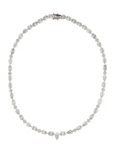 Pre-owned Necklace 14k 48.78ctw Lab-grown Diamond Collar , 18.25" In Multi