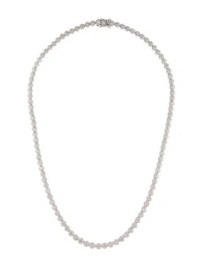 Pre-owned Necklace 14k 5.00ctw Diamond Chain , 17" In Multi
