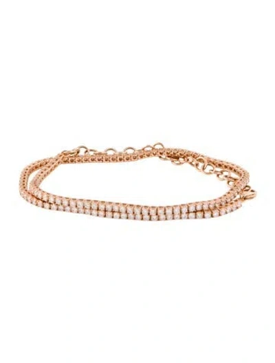 Pre-owned Necklace 14k 5.00ctw Diamond Choker , 10.75" In Multi