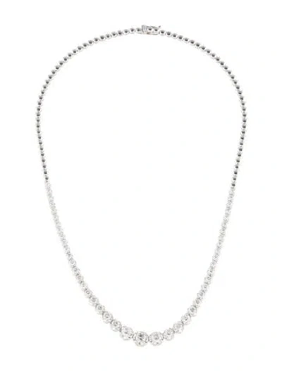 Pre-owned Necklace 14k 5.00ctw Diamond Graduated Tennis , 17" In Multi
