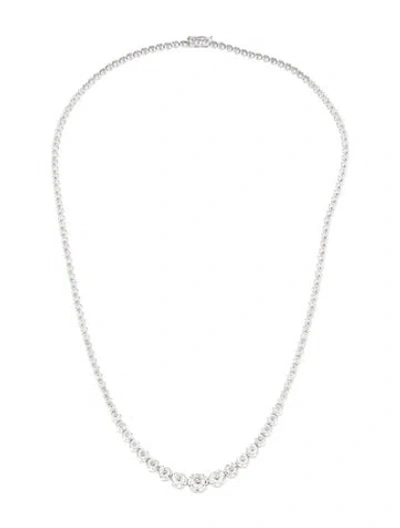 Pre-owned Necklace 14k 5.00ctw Diamond Graduated Tennis , 18" In Multi