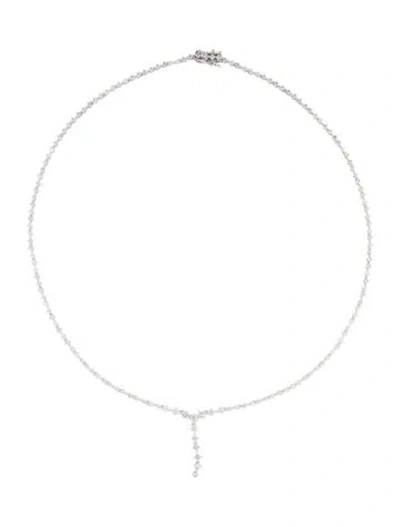 Pre-owned Necklace 14k 5.00ctw Diamond Lavalier , 17.5" In Multi