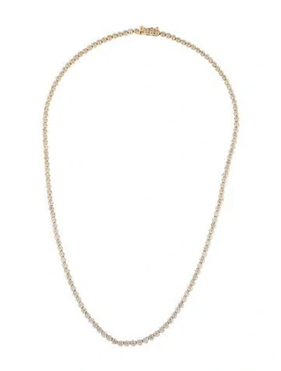 Pre-owned Necklace 14k 5.00ctw Diamond Tennis , 17.25" In Multi