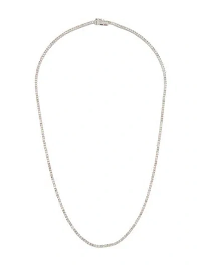 Pre-owned Necklace 14k 5.00ctw Diamond Tennis , 18" In Multi