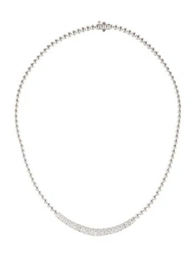 Pre-owned Necklace 14k 5.00ctw Lab-grown Diamond Graduated , 18" In Multi