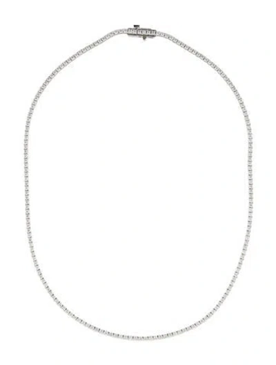Pre-owned Necklace 14k 5.02ctw Diamond Tennis , 16" In Multi