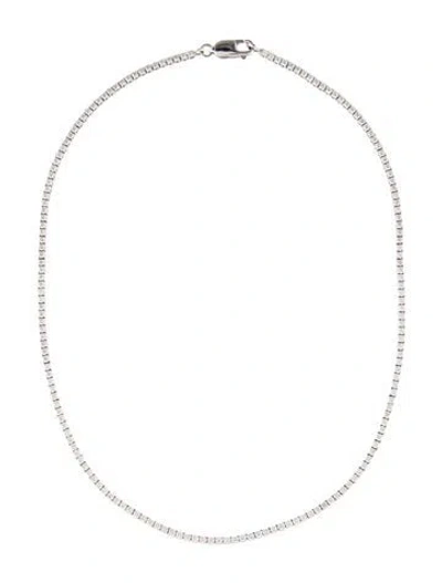 Pre-owned Necklace 14k 5.13ctw Diamond Collar , 16" In Multi