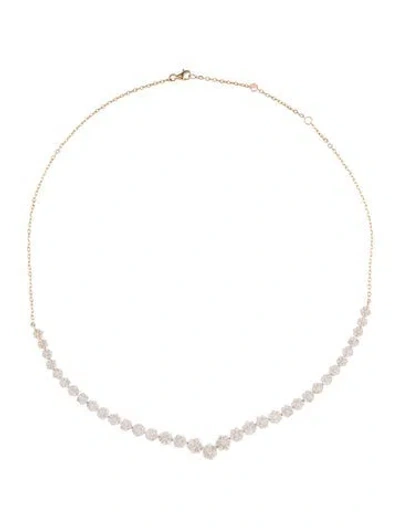 Pre-owned Necklace 14k 5.13ctw Lab-grown Diamond Collar , 17" In Multi