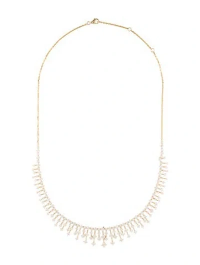 Pre-owned Necklace 14k 5.70ctw Diamond Collar , 18" In Multi