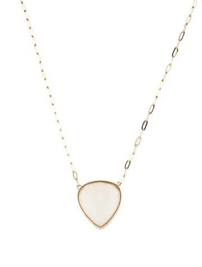 Pre-owned Necklace 14k 5.72ct Opal Pendant , 18.25" In Multi