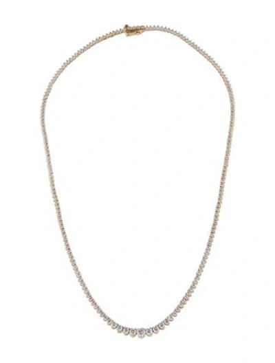 Pre-owned Necklace 14k 6.00ctw Lab-grown Diamond Collar , 18.25" In Multi