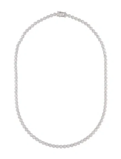 Pre-owned Necklace 14k 6.22ctw Diamond Tennis , 17.25" In Multi