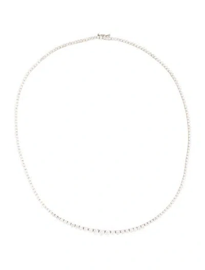 Pre-owned Necklace 14k 6.41ctw Diamond Collar, 16.5" In Multi