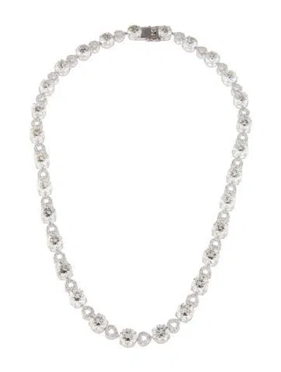 Pre-owned Necklace 14k 65.58ctw Lab-grown Diamond Collar , 18" In Multi