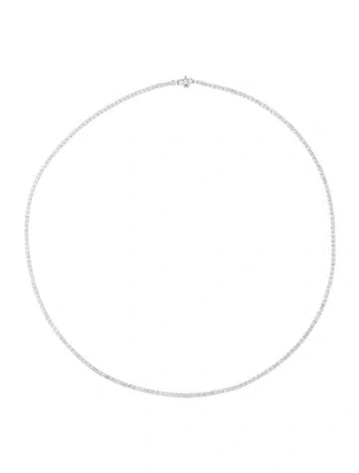 Pre-owned Necklace 14k 7.00ctw Lab-grown Diamond Tennis , 18" In Multi