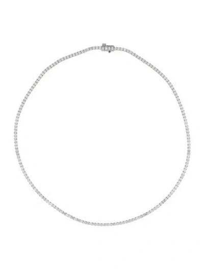Pre-owned Necklace 14k 7.07ctw Diamond Tennis Collar , 16" In Multi