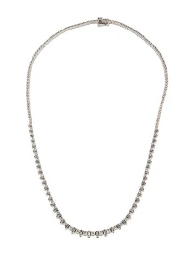 Pre-owned Necklace 14k 7.50ctw Diamond Collar , 18.5" In Multi