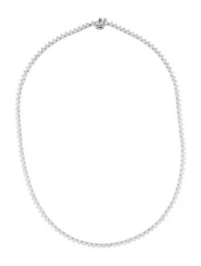 Pre-owned Necklace 14k 7.60ctw Diamond Tennis , 15.75" In Multi