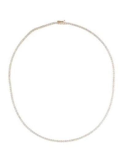 Pre-owned Necklace 14k 8.00ctw Lab-grown Diamond Tennis , 17" In Multi