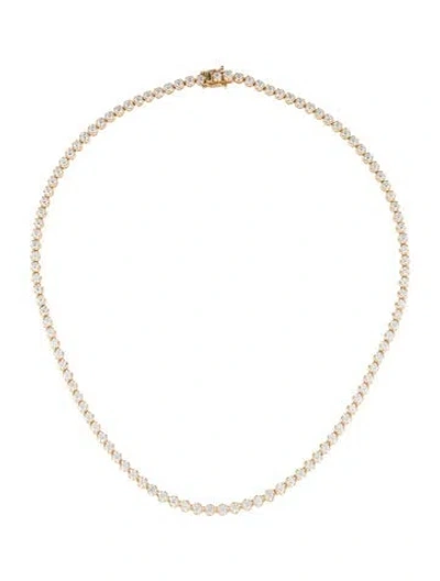 Pre-owned Necklace 14k 8.00ctw Lab-grown Diamond Tennis , 17.5" In Multi