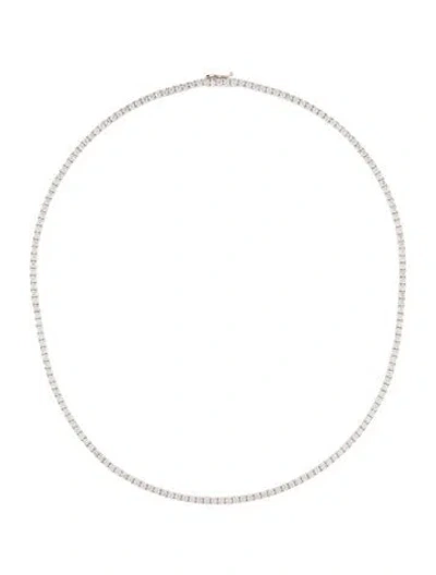 Pre-owned Necklace 14k 8.00ctw Tennis , 17.25" In Multi