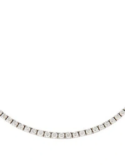 Pre-owned Necklace 14k 8.97ctw Tennis , 17" In Multi