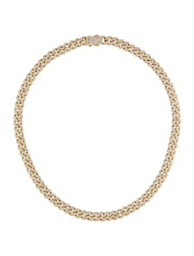 Pre-owned Necklace 14k 9.62ctw Diamond Link Chain , 18" In Multi