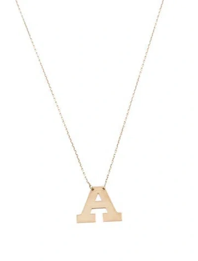 Pre-owned Necklace 14k 'a' Pendant , 20" In Multi