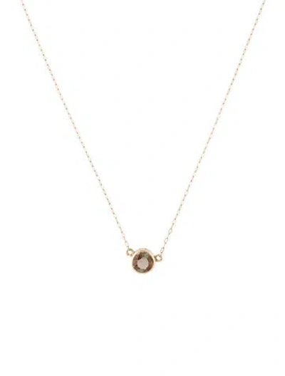 Pre-owned Necklace 14k Andalusite Pendant , 18" In Multi