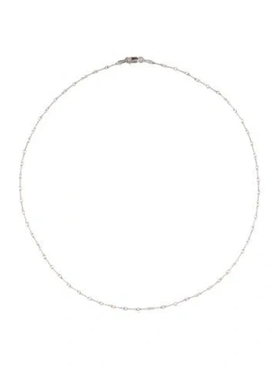 Pre-owned Necklace 14k Bar Link Collar , 16.5" In Multi
