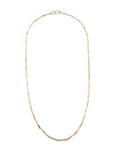 Pre-owned Necklace 14k Bar Link , 21.5" In Multi