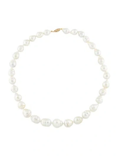 Pre-owned Necklace 14k Baroque Pearl , 18" In Multi