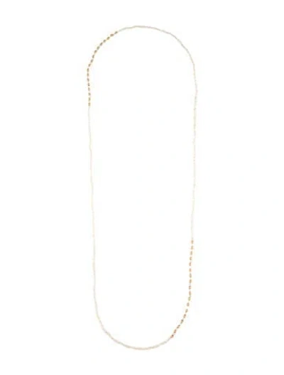 Pre-owned Necklace 14k Bead Strand, 17.25" In Multi