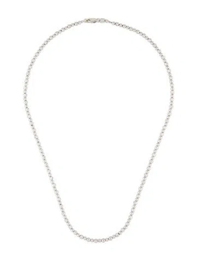 Pre-owned Necklace 14k Beaded Chain , 16" In Multi