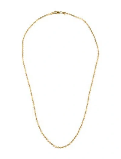 Pre-owned Necklace 14k Beaded Chain , 18" In Multi