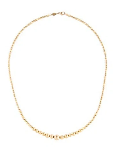 Pre-owned Necklace 14k Beaded , 18" In Multi