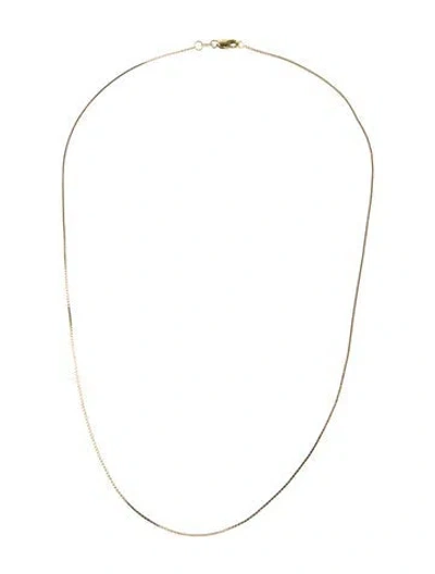 Pre-owned Necklace 14k Box Chain, 18" In Multi