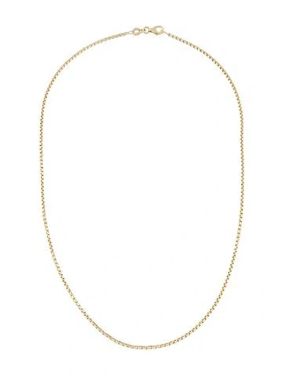 Pre-owned Necklace 14k Box Chain , 18" In Multi