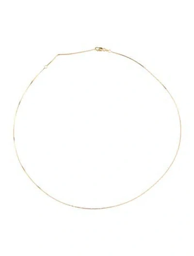Pre-owned Necklace 14k Box Chain , 18" In Multi