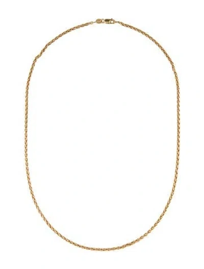 Pre-owned Necklace 14k Chain , 17" In Multi