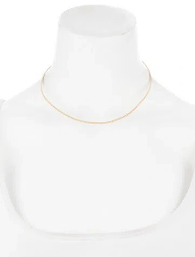 Pre-owned Necklace 14k Choker , 16" In Multi