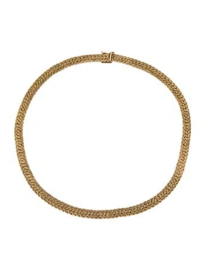 Pre-owned Necklace 14k Collar Chain , 15" In Multi