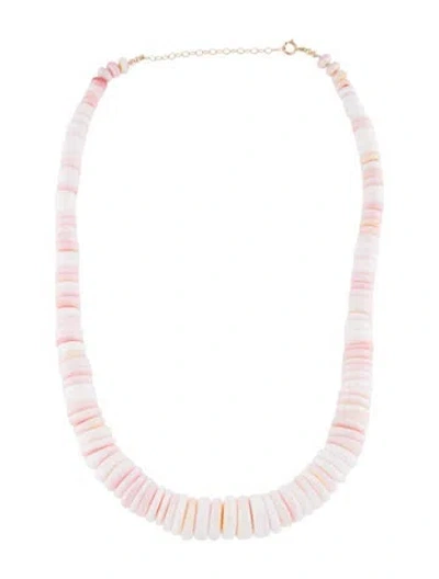 Pre-owned Necklace 14k Conch Shell Bead , 19" In Multi