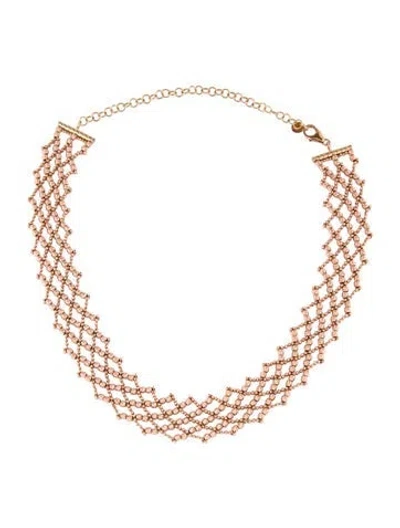 Pre-owned Necklace 14k Cross Link Choker , 16.75" In Multi