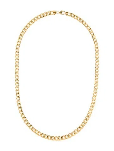 Pre-owned Necklace 14k Curb Chain , 22" In Multi