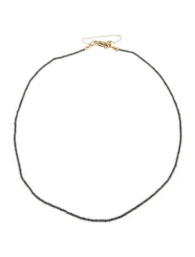 Pre-owned Necklace 14k Diamond Bead Strand , 19.5" In Multi