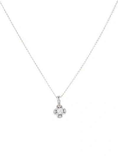 Pre-owned Necklace 14k Diamond Buttercup Pendant , 20" In Multi