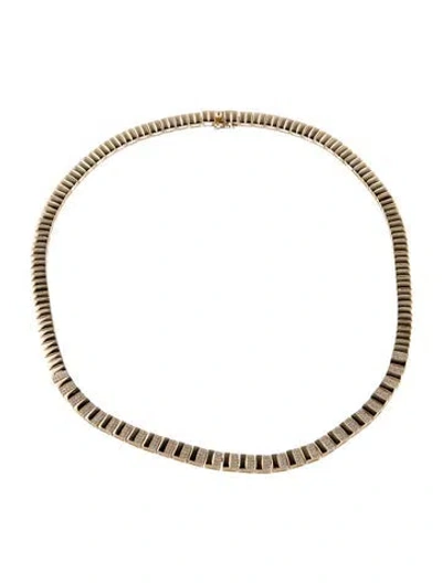 Pre-owned Necklace 14k Diamond Collar , 16.5" In Multi