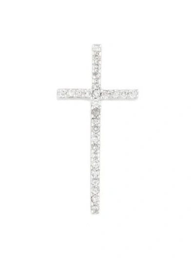 Pre-owned Necklace 14k Diamond Cross Pendant In Multi