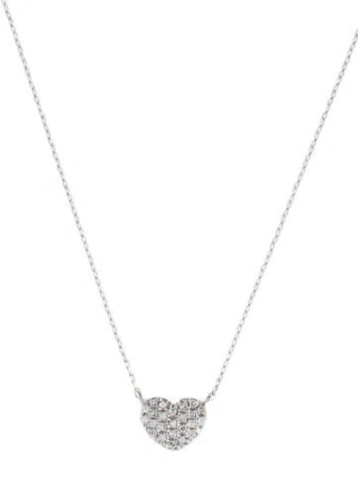 Pre-owned Necklace 14k Diamond Heart , 18" In Multi